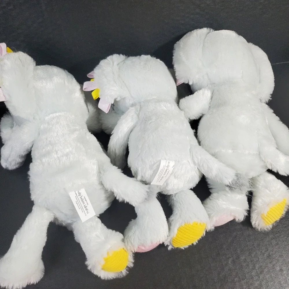 Make Believe Ideas Elephant (3) Plush Sensory Snuggables Rattle Crinkle Ear Toys